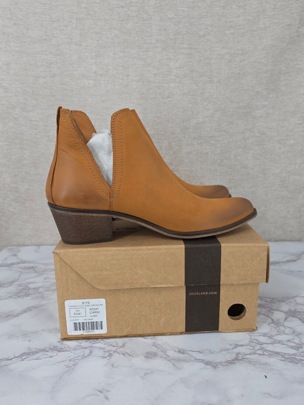 Overland Women's Cassidy Leather Boots in Caramel